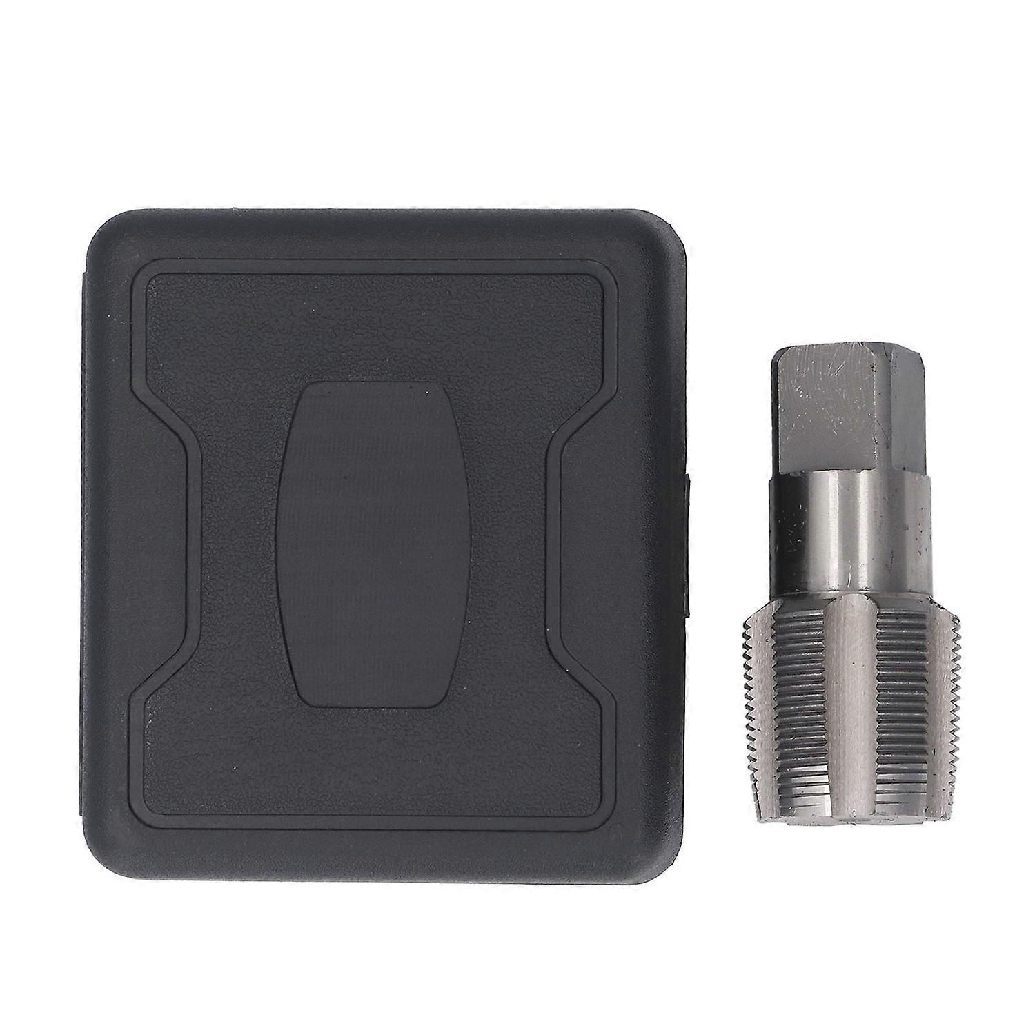 1-1/2in NPT Pipe Tap Thread Repair Tool for Plumber Machinery Accurate Plumbing Work with Storage Bo