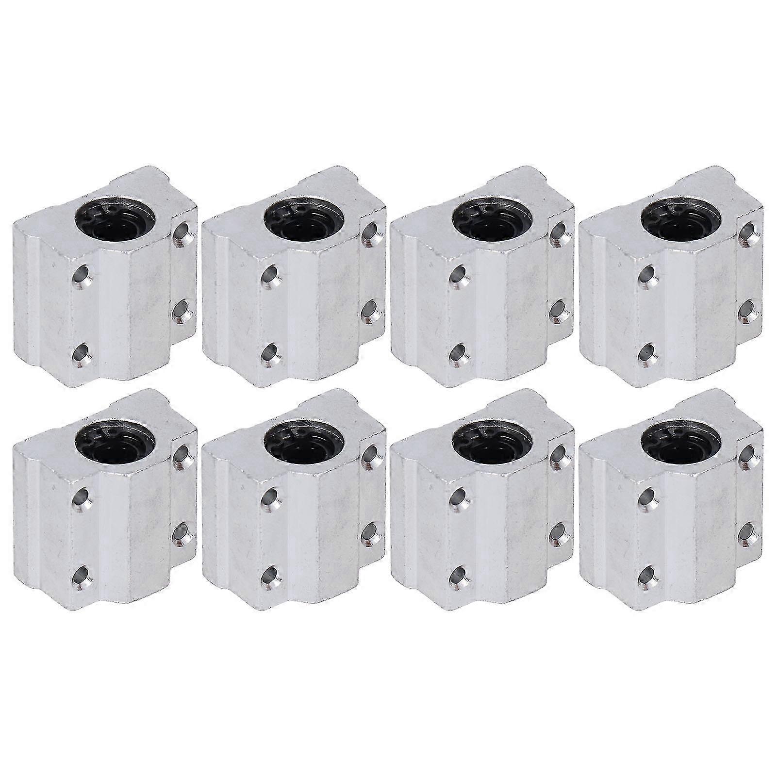 8PCS Linear Ball Bearing Slide Block Aluminum Alloy Low Friction CNC Slide Block for 3D Printer