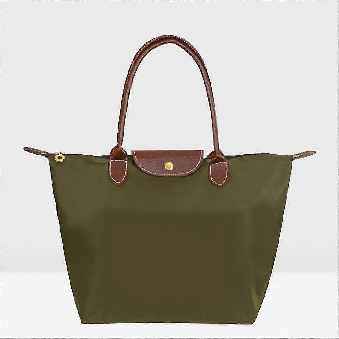 الكلاسيكية الصلبة اللون سيدة أكسفورد القماش حقيبة تسوق النايلون الكتف حقيبة يد قابلة للطي حقيبة تخزين المرأة للماء