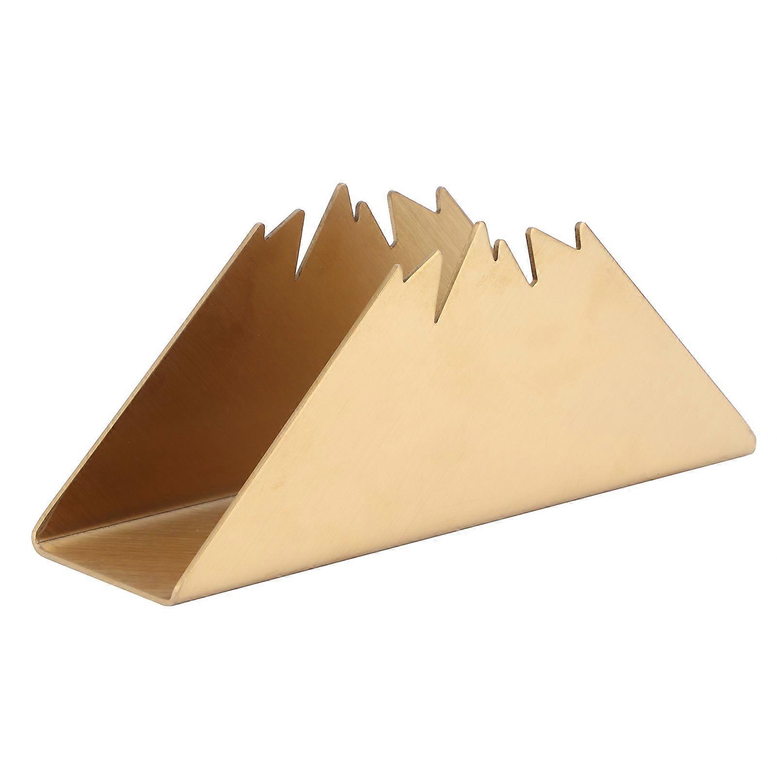 Napkin And Tissue Stand, Triangular, Stainless Steel, Organizer