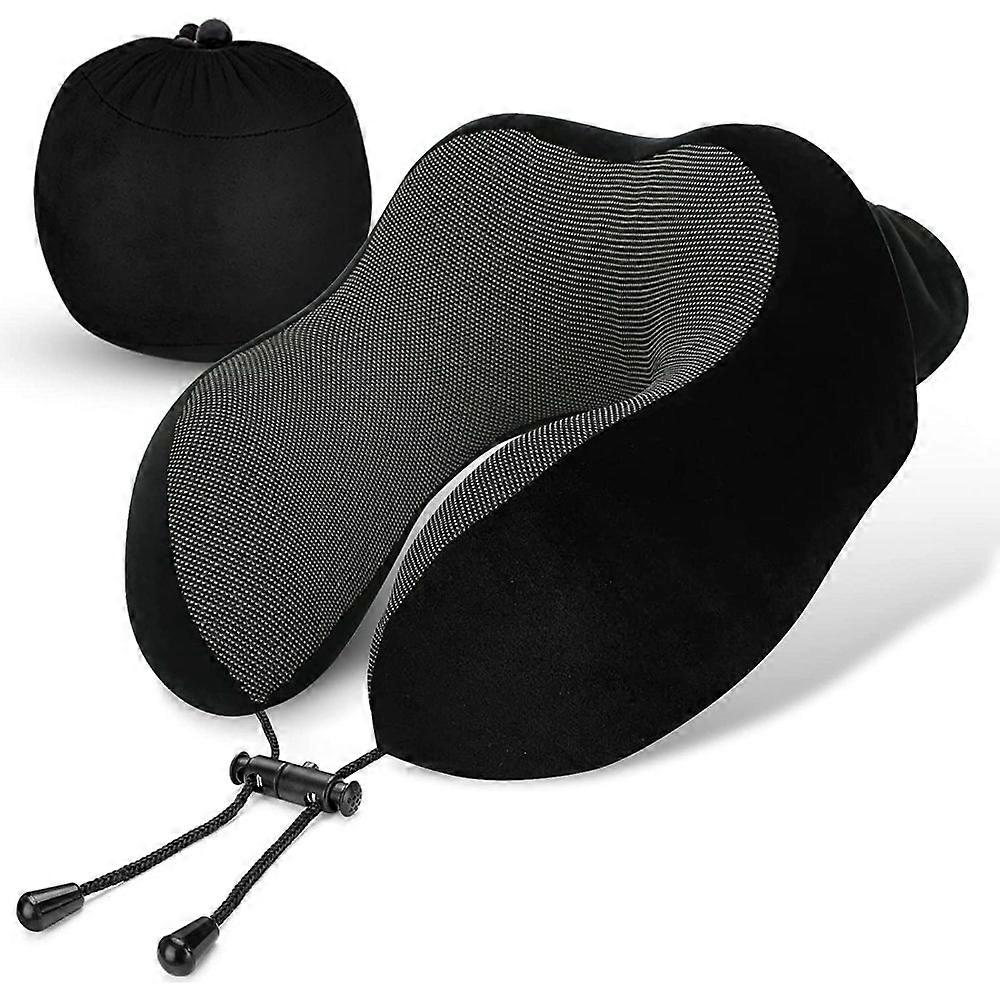 Travel in Style: Memory Foam Pillow with Adjustable Neck Support, Portable and Breathable Design for Uninterrupted Sleep Anywhere