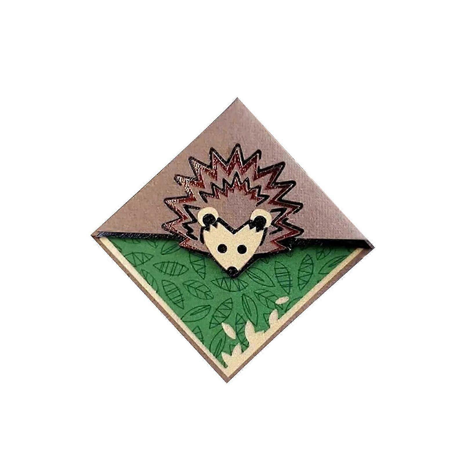 Animal Story Paper Corner Bookmarks Cute Triangle Corner Page Bookmark DIY Bookmarks for Kids & Adult