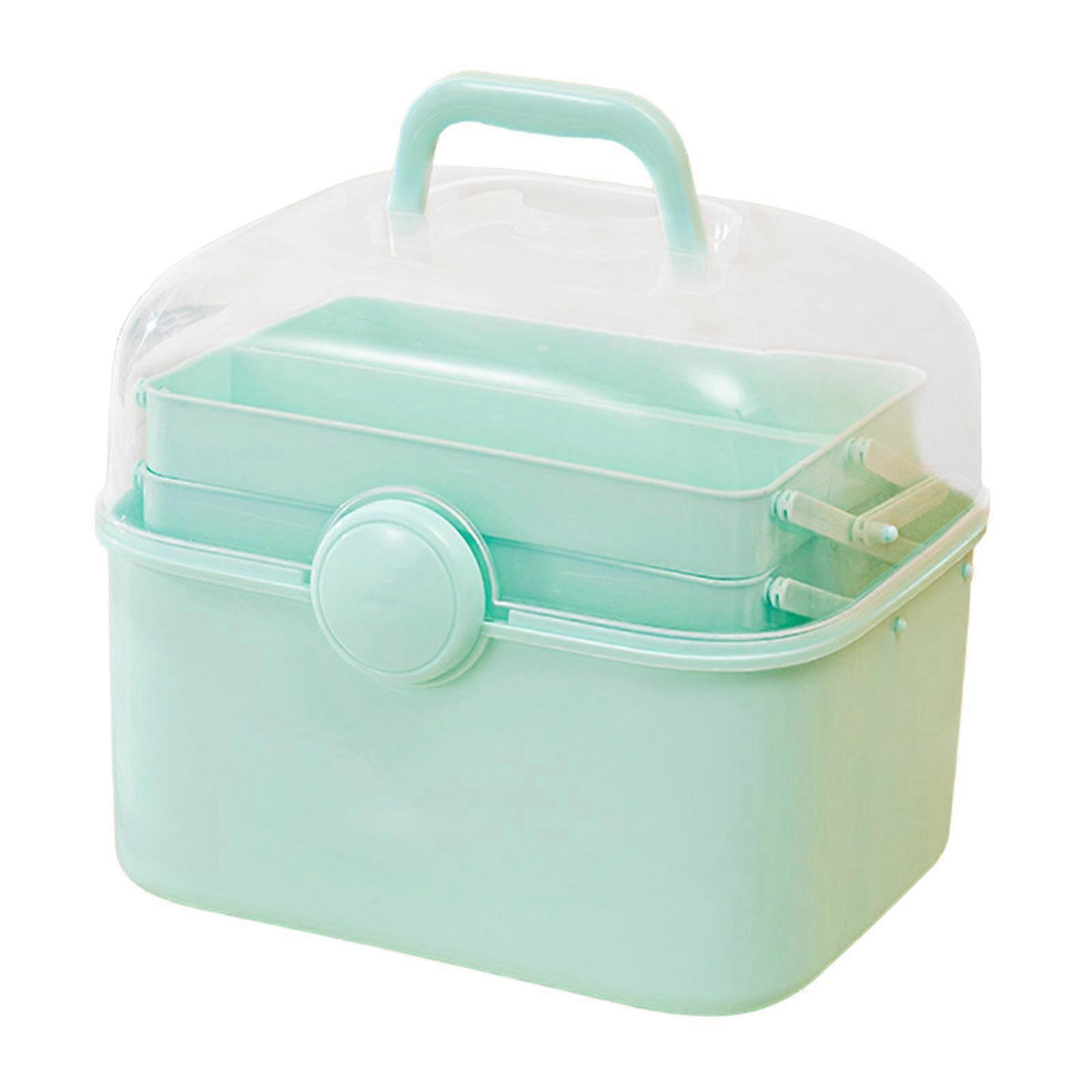 Multipurpose Portable Storage Box, Lockable Container with Lid, Nail Polish