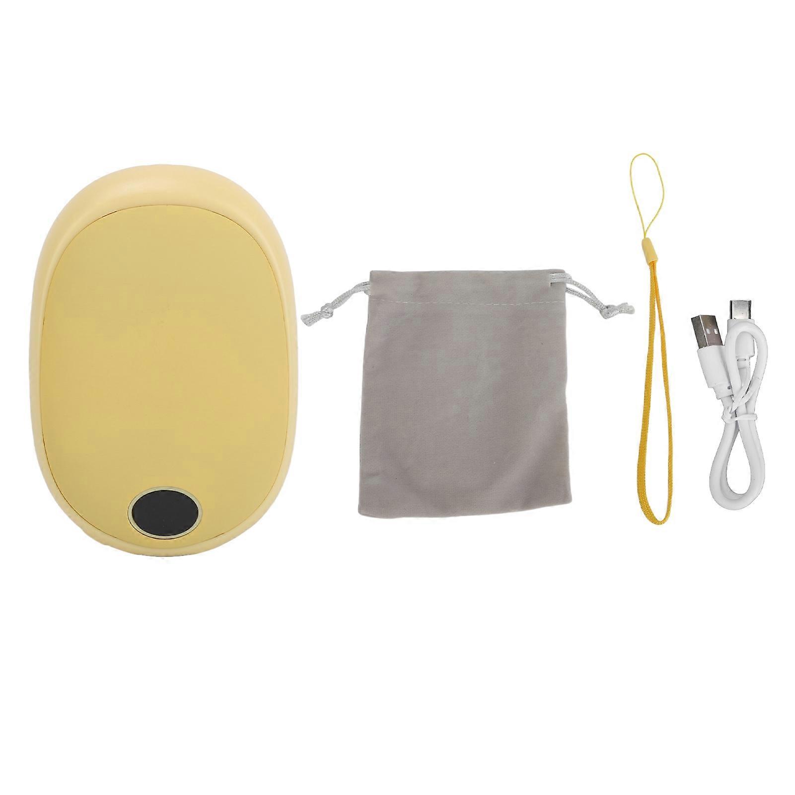 Electronic Adjustable Temperature LCD Display Portable Rechargeable USB Mini Hand Warmer for Winter