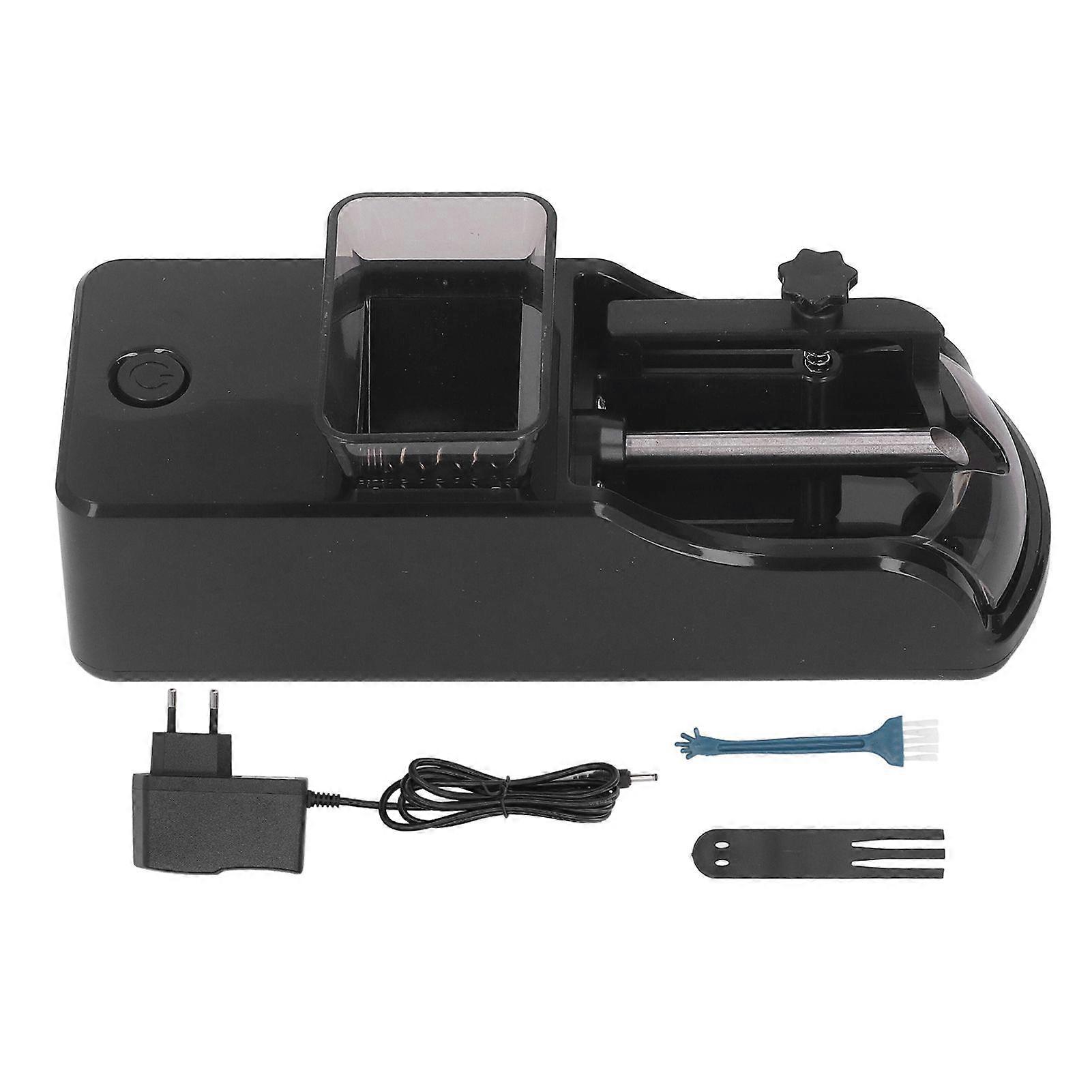 Automatic Cigarette Rolling Machine 8mm Small Electric Cigarette Injector Machine 100240V Black EU Plug