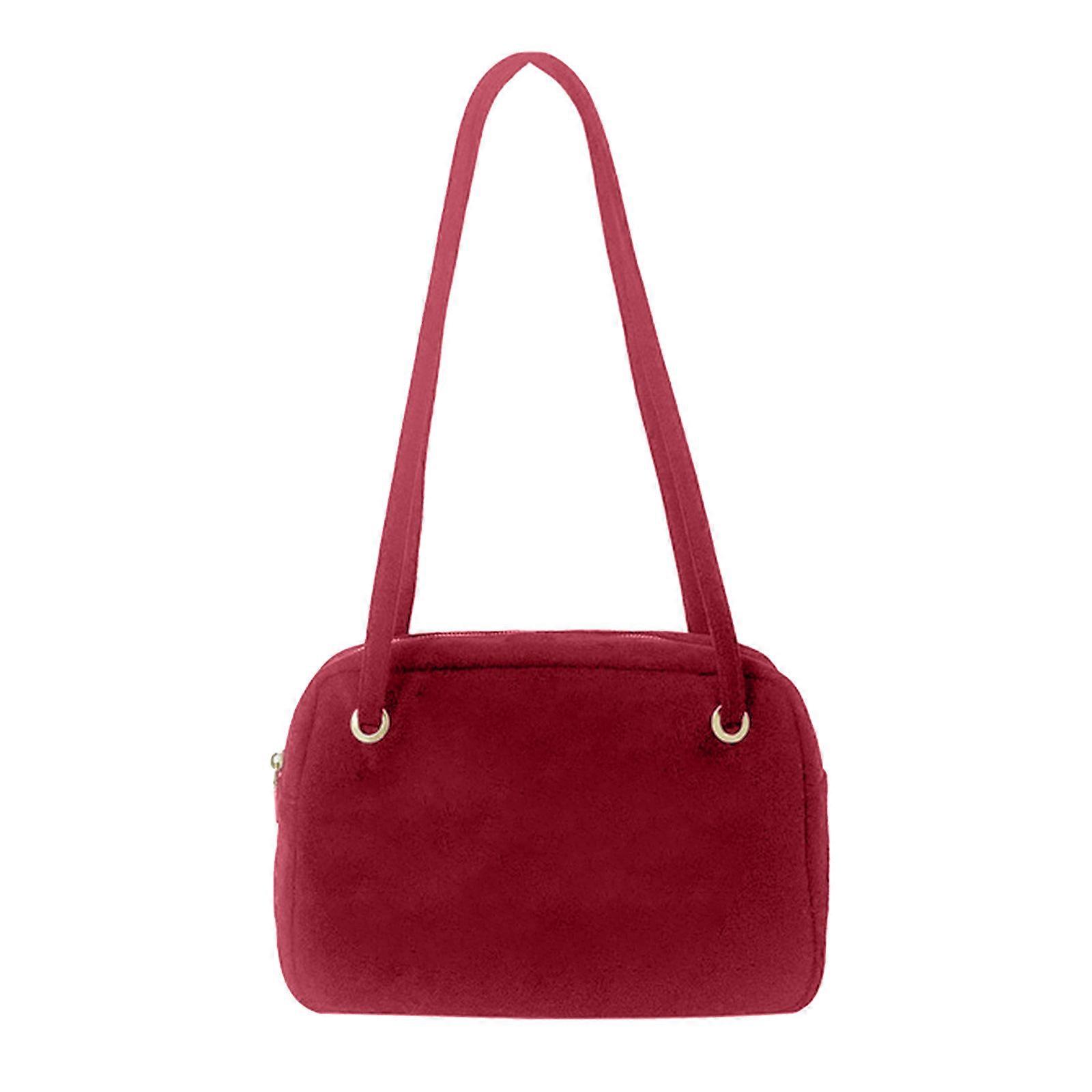 Lightweight Single shoulder Bag Soft and Durable Handbag Perfect for Commuting and Traveling Red