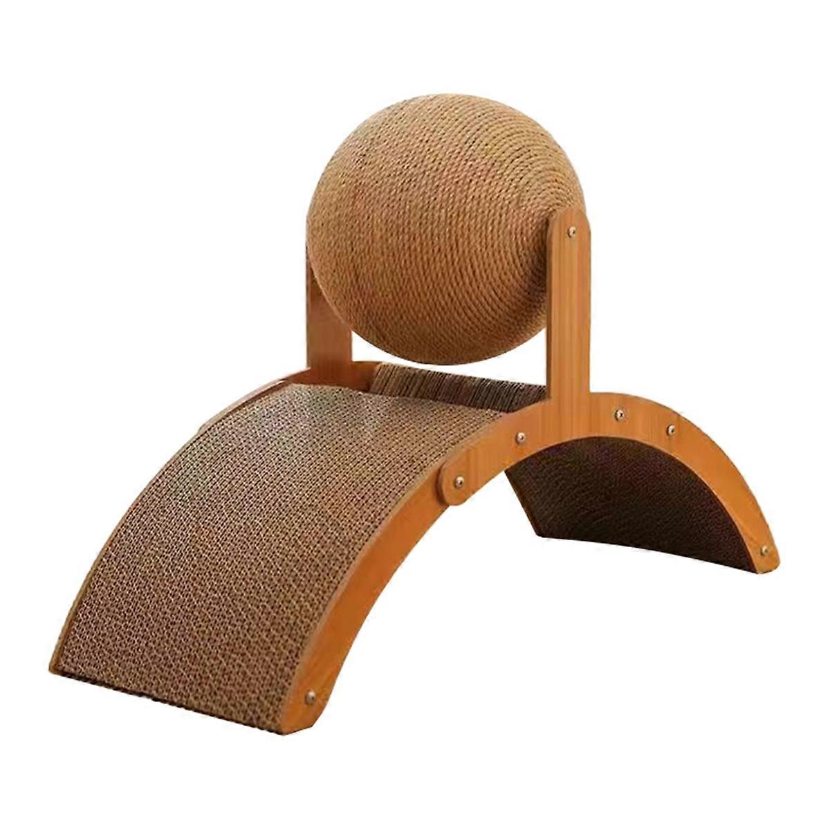 Cat Grinding Toy Cat Scratching Board 2 In1 Cats Scratchi Ball