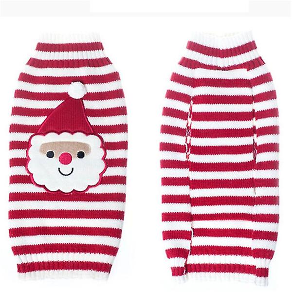 Vintervarma tecknade hundkläder nyår juldjur (b)