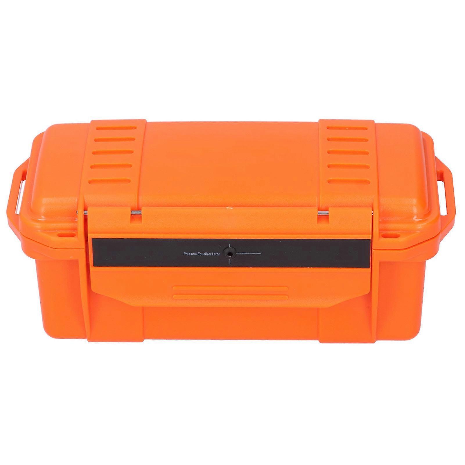 Outdoor Waterproof Tool Storage Case Shockproof Gear Carrying Box Container Orange