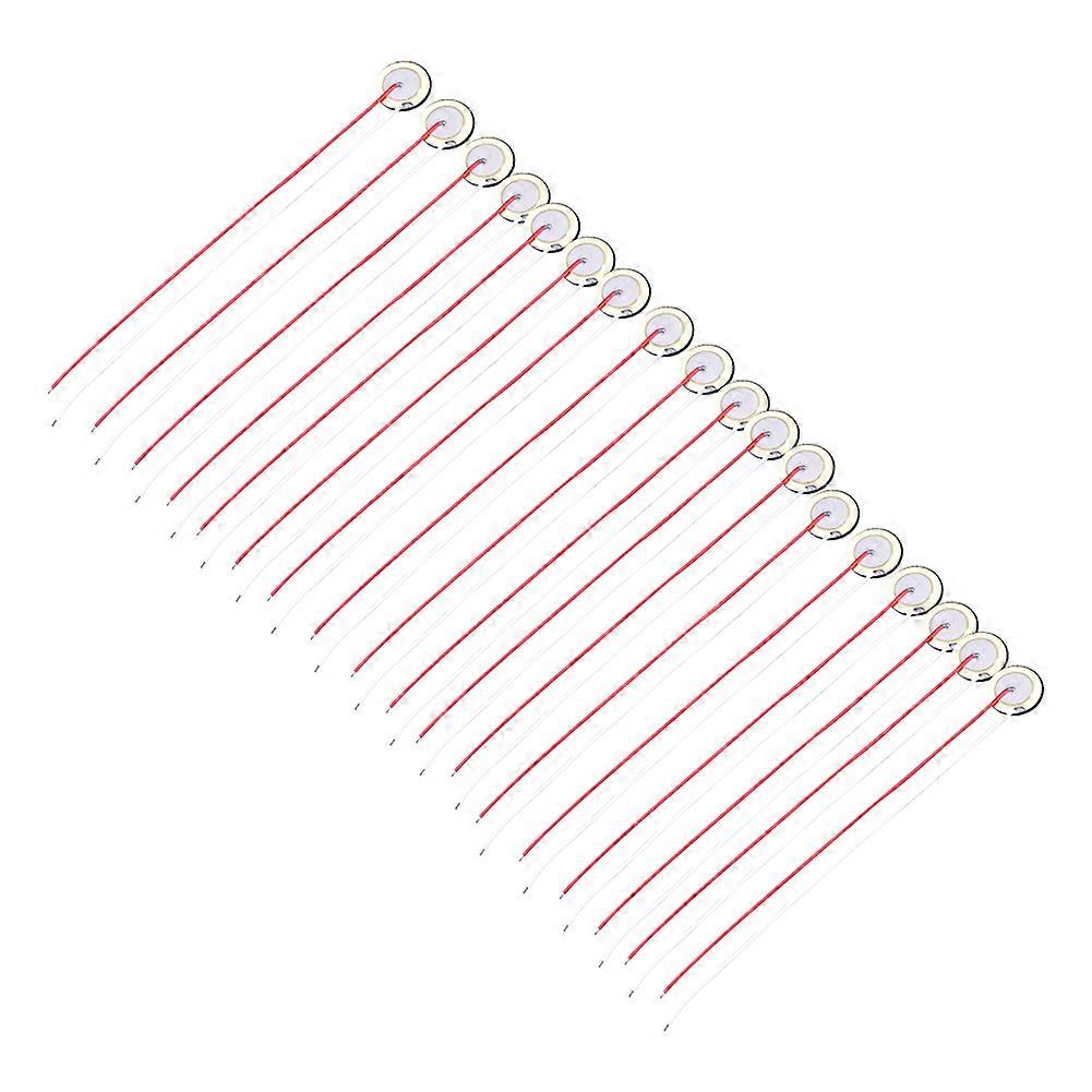 27mm Piezo Disc Element Sensor with Wire for Guitar Drum Trigger Replacement Part(18pcs)