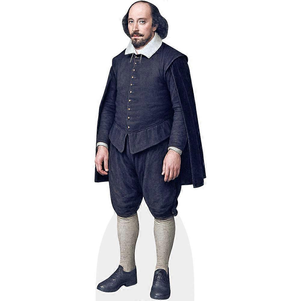 William Shakespeare (Cape) Cardboard Cutout (lifesize OR mini size). Standee. Stand Up.