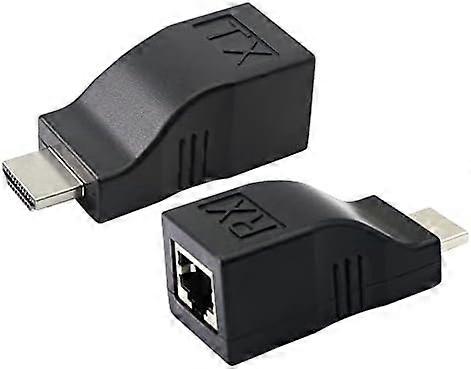 HDMI to RJ45 Adapter,HDMI to Ethernet Converter Repeater,Support 1080P 3D up to 30m,for HDTV PS4 STB 4K 2K