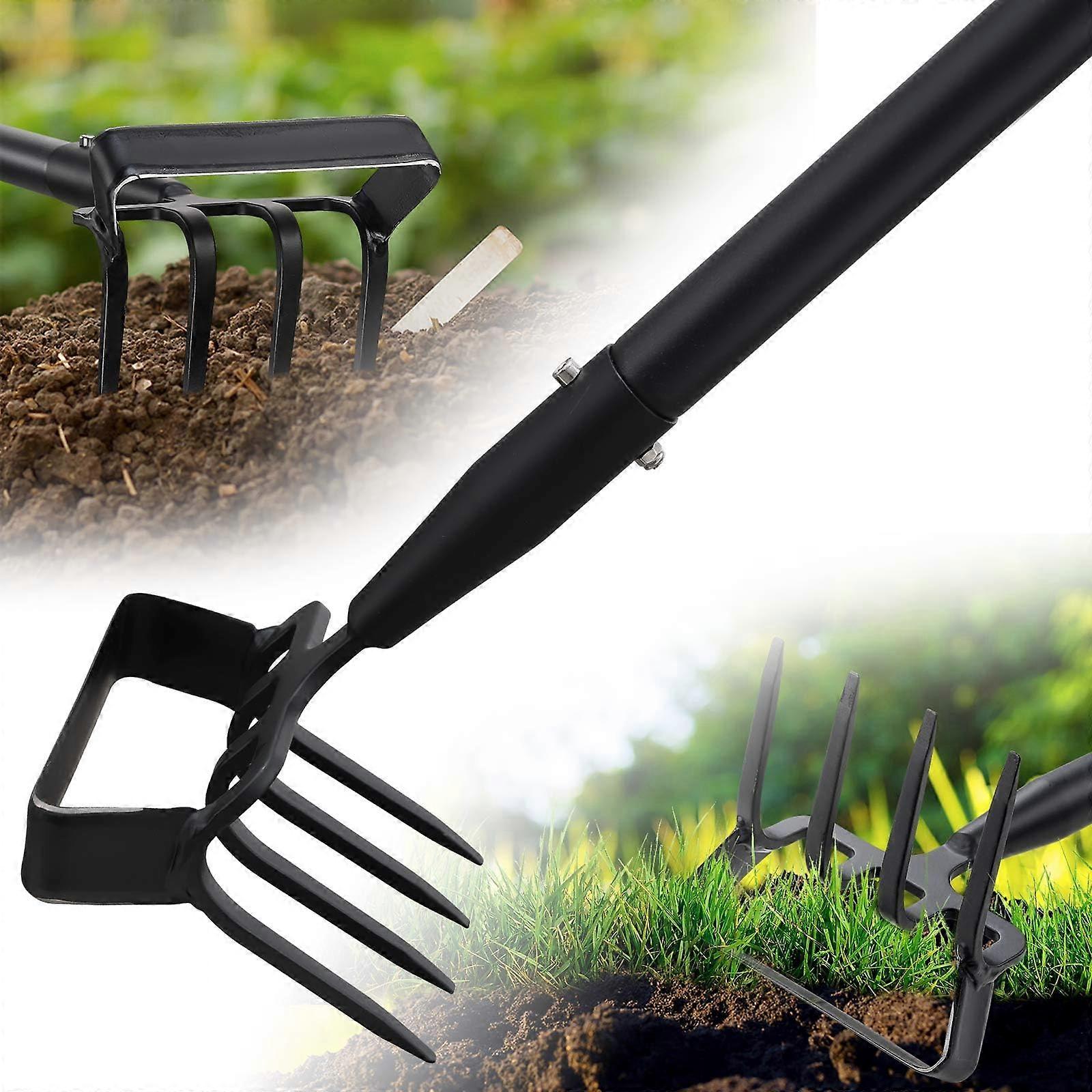 Hula Hoe Garden Tool - Heavy Service Double Function Wild Removal, Carbon Steel Single Sharp Knife