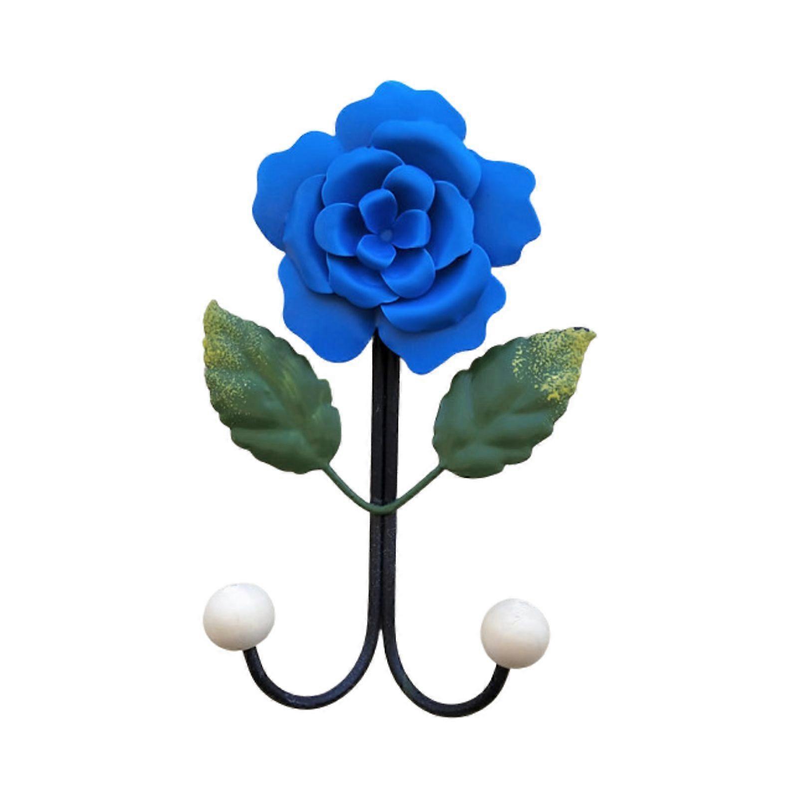 Rose Pattern Carved Wall Hooks Vintage Multi-Function Decorative Hook