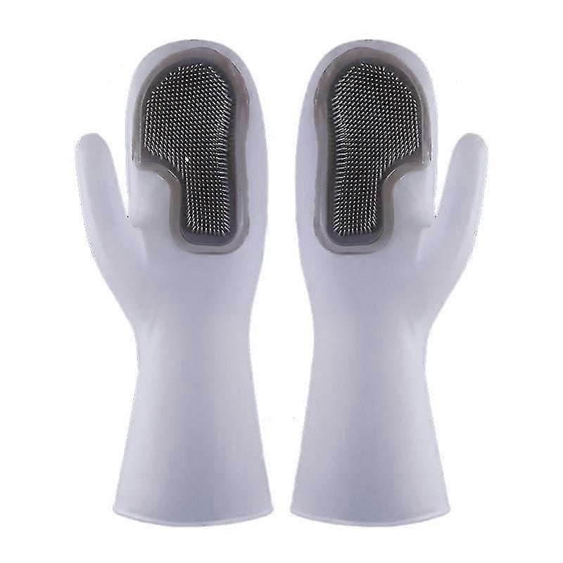 Silicone Cleaning Gloves With Kitchen Brush