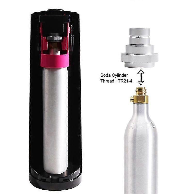 Quick Adapter For Co2 Soda Water Duo, Tank Canister Conversion For Soda Machine Silver