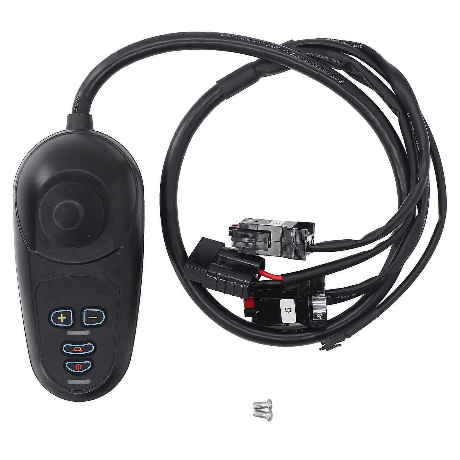 Electric Wheelchair Controller, DC24V 50A Joystick Replacement with Brushed Motor Module, Universal Mobility Chair Control Accessory