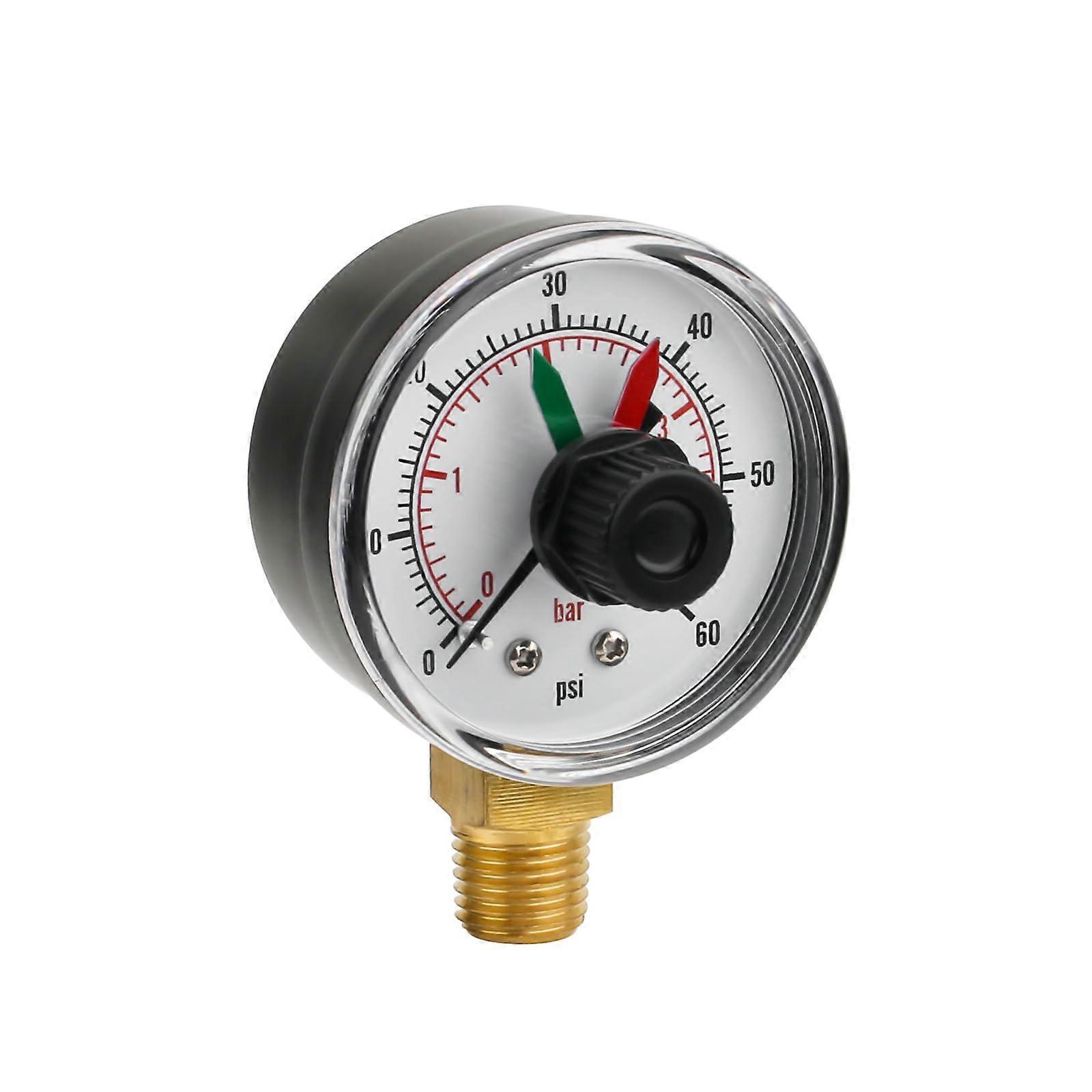ECX271261 Pool Pressure Gauge Replacement for Select Hayward Filter Multiport Valve, Boxed Pool Pump Pressure Gauge Replacement