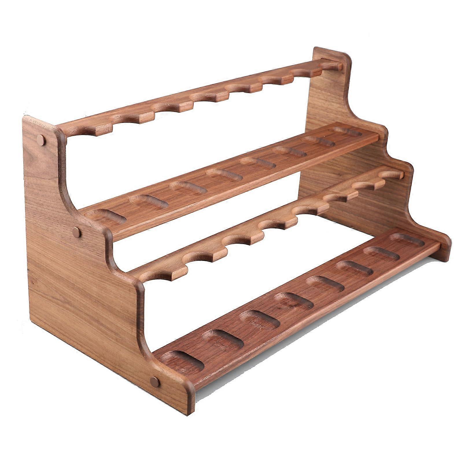Smoking Pipe Stand Holder for Display, Wooden Pipe Rack Organizer, Fits Most Pipe Sizes, Durable and Stylish Design