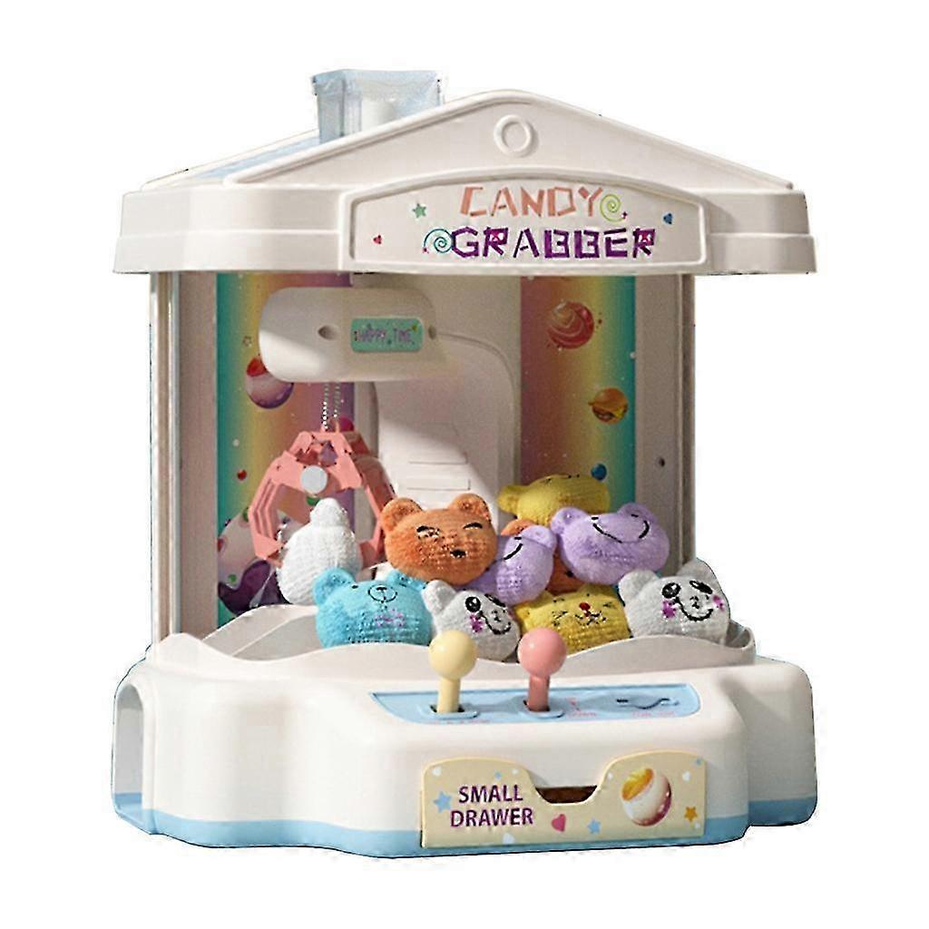 (2) Children Claw Machine Toy Mini Stuffed Doll Catcher Music Light Machine Toy