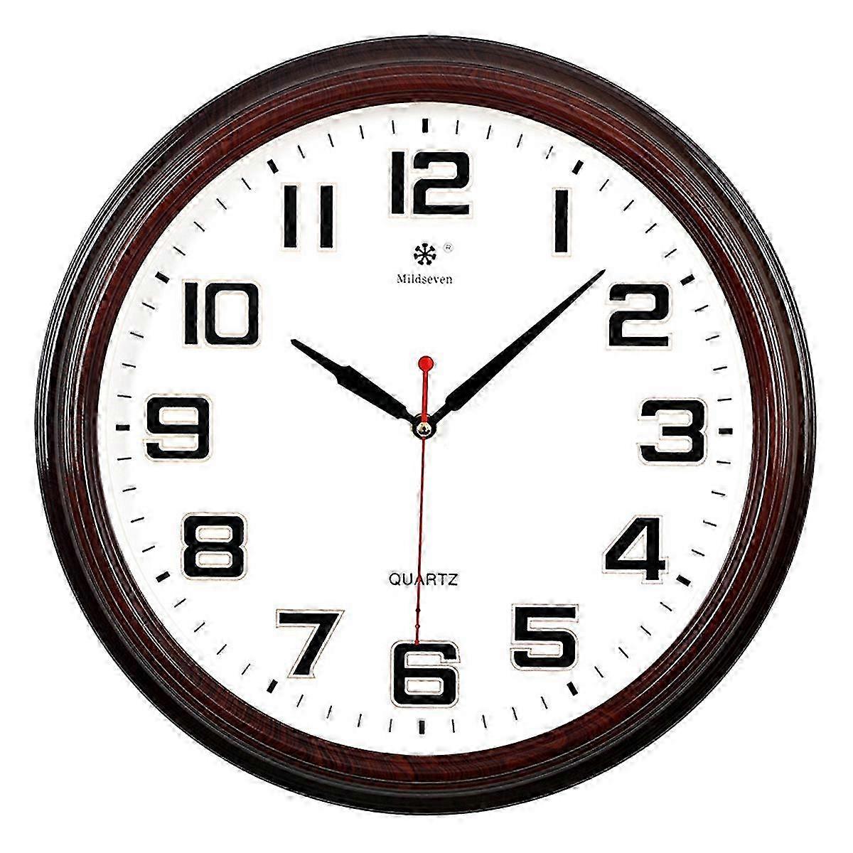 Silent Plastic Outdoor Wall Clock for Garden and Patio with Temperature and Humidity Indicator