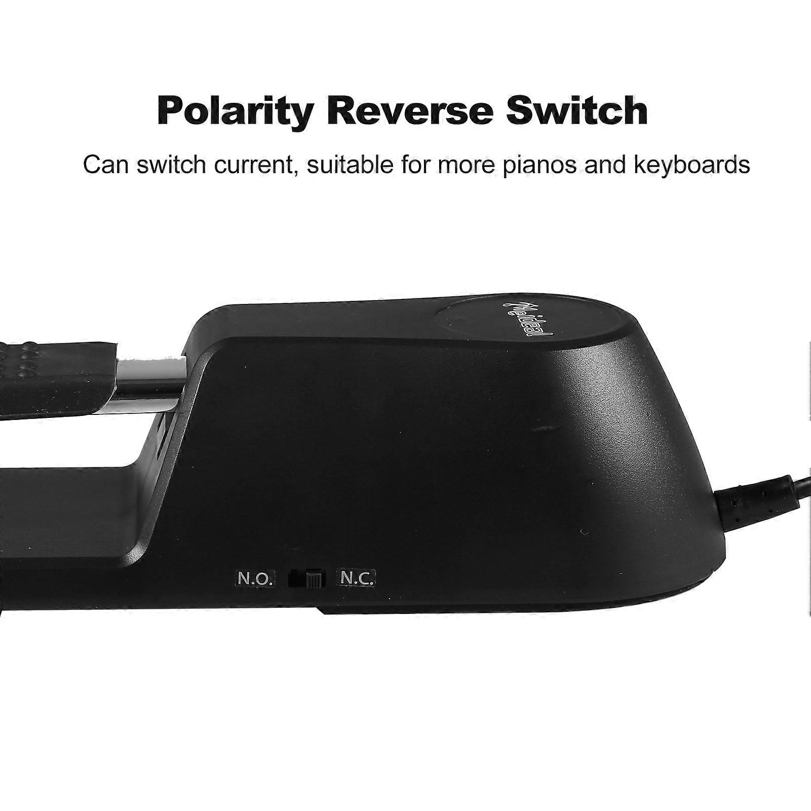 Sustain Universal Damper Foot Pedal for Digital Piano MIDI Keyboard Electronic Organ Synthesizer With Polarity Switch 6.5mm Jack