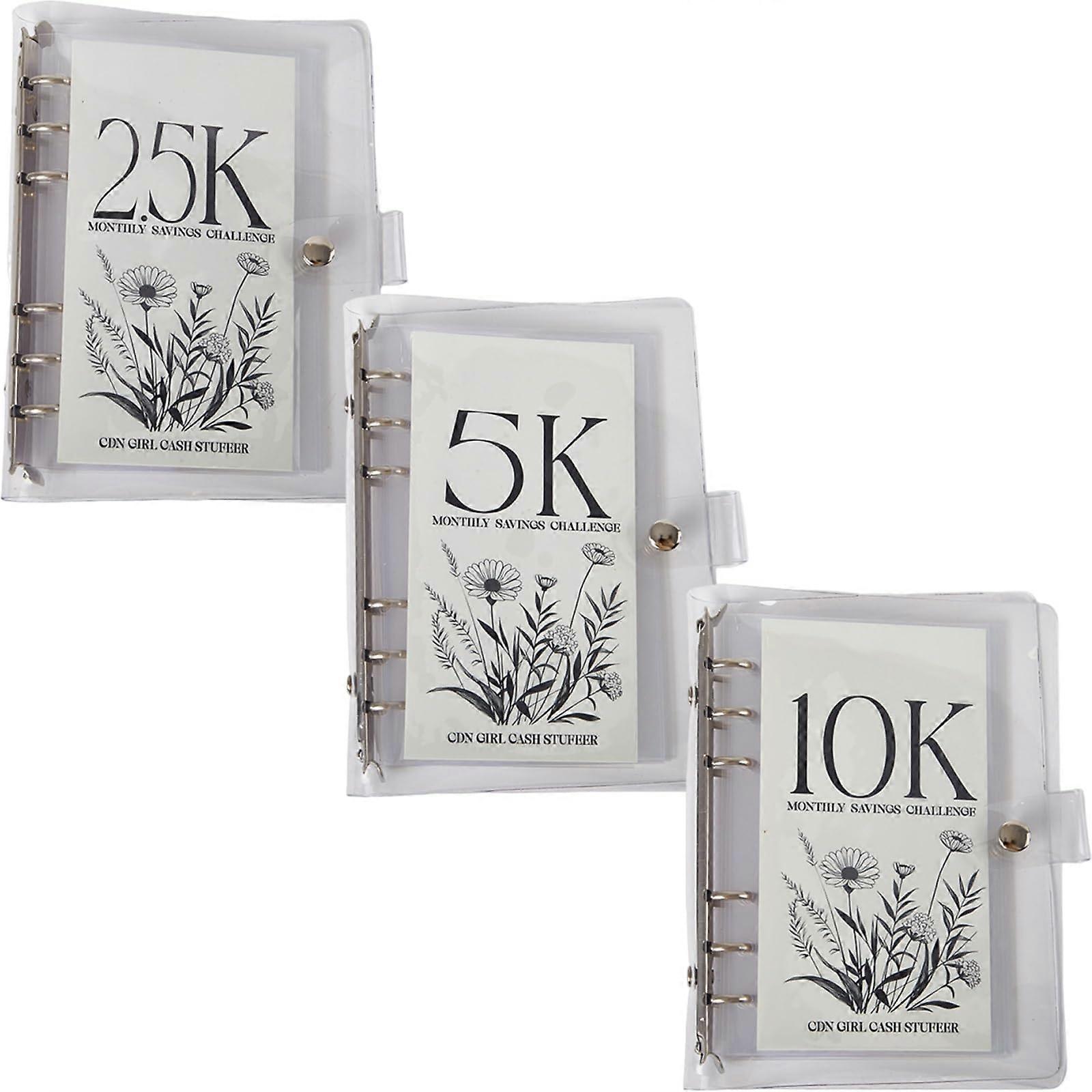 12Month Envelopes Money Saving Challenge Binder, Planner, Budget Binder (3pcsMix) Ref: 5917