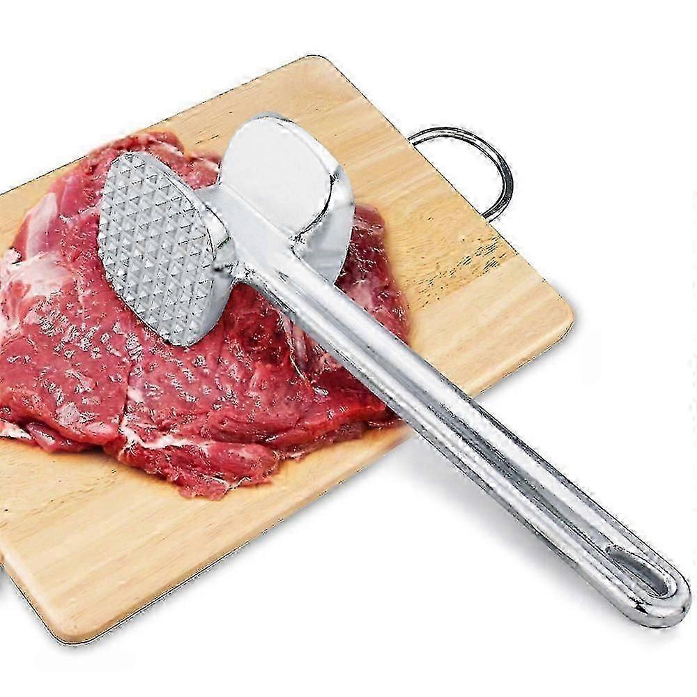 Aluminum Meat Tenderizer Two-Side Kitchen Mallet for Beef, Chicken, Pork