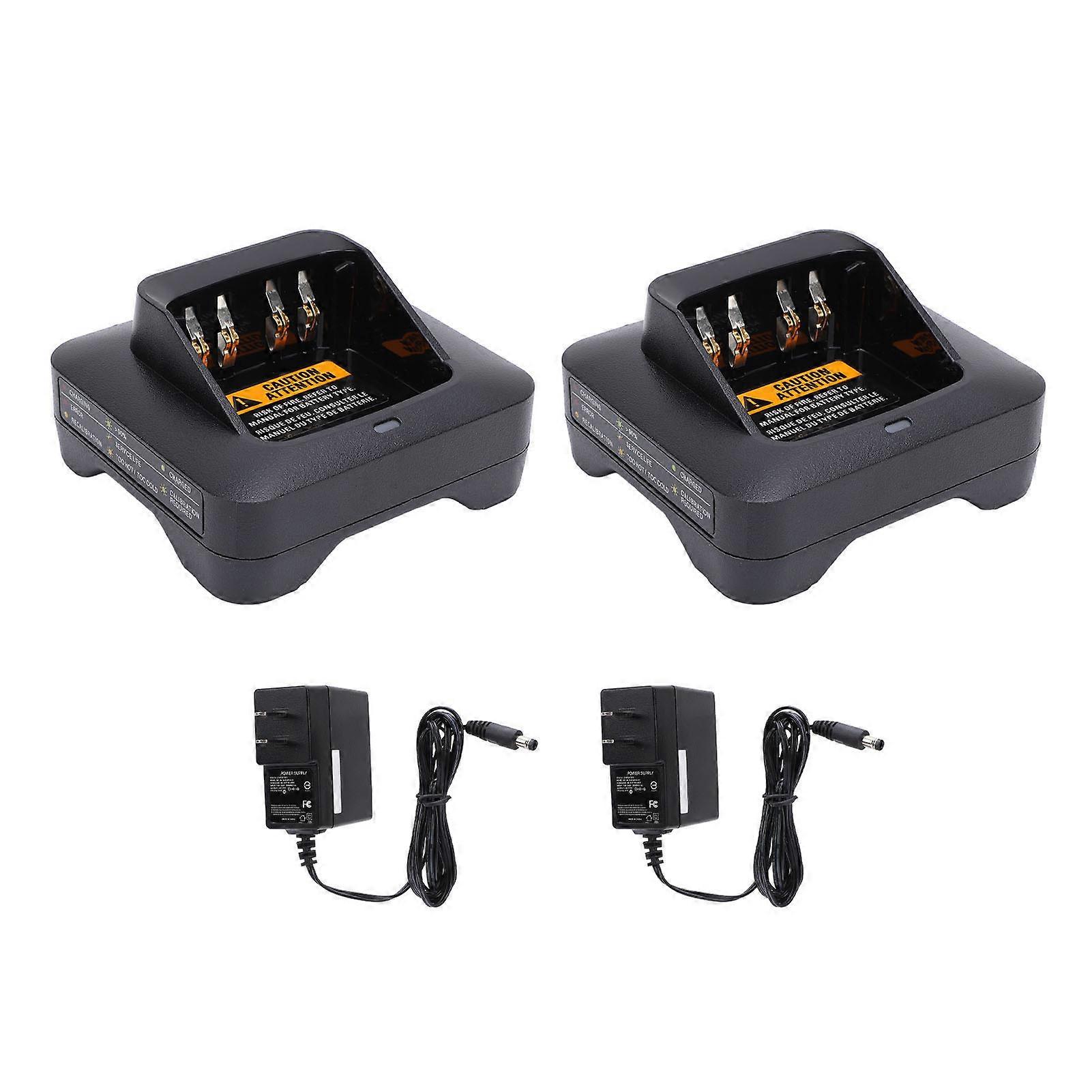 Dual Set Radio Charger with LED Indicator and Overcharge Protection for APX/XPR Models