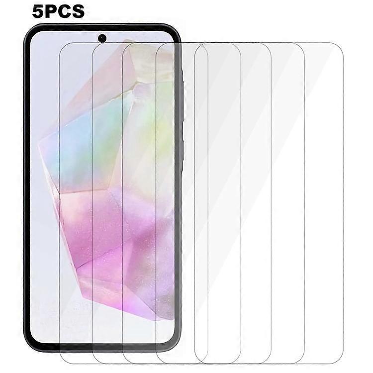Samsung Galaxy M35 5G強化ガラススクリーンプロテクター2.5D 0.3mmセンシティブタッチに対応するための5PCS