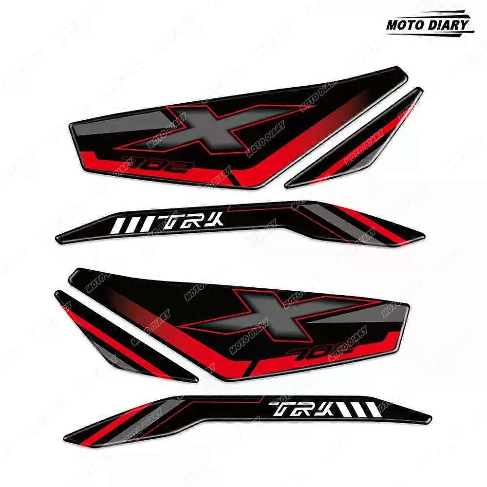 con For Benelli TRK702X TRK 702 X TRK 702X 2023 2024 3D Resin Handguard Stickers Motorcycle Hand Guard Shield Decals Protection Kit