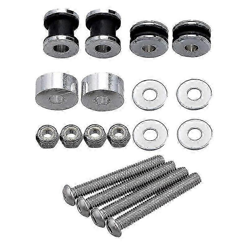 Motorcycle Sissy Bar Luggage Rack Docking Hardware Kit for 1984-2017 Softail Low Models