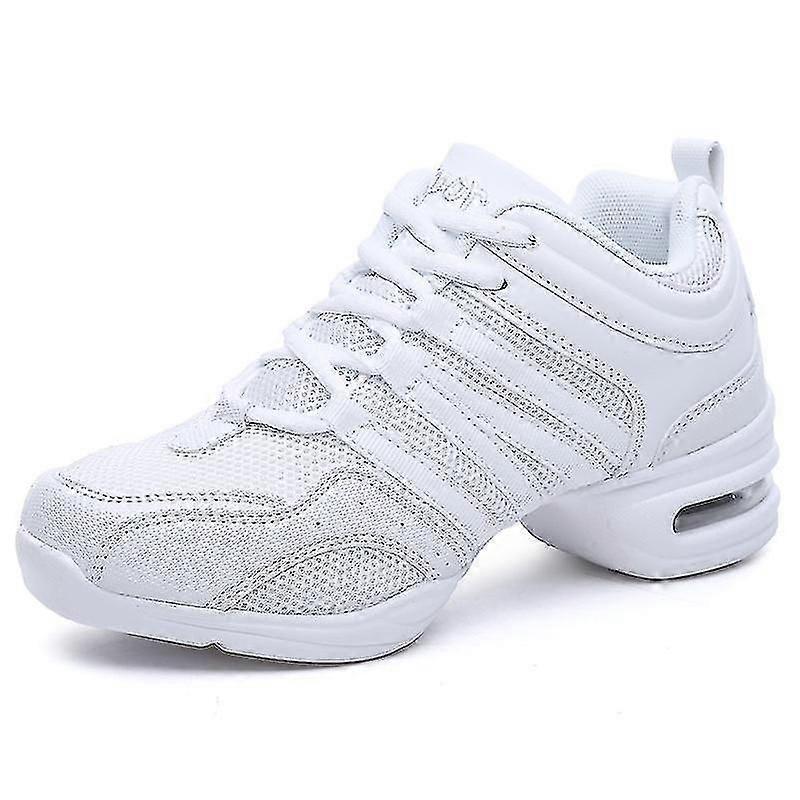 Zapatillas de baile para mujeres con suela dividida zapatos de jazz para niños adultos con cordones de práctica