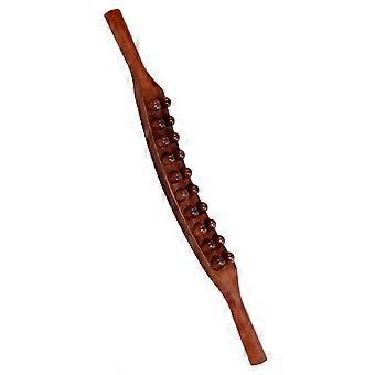 guasha Scraping Massage Tool 20 Beads 58cm Massage Roller Manual for Waist