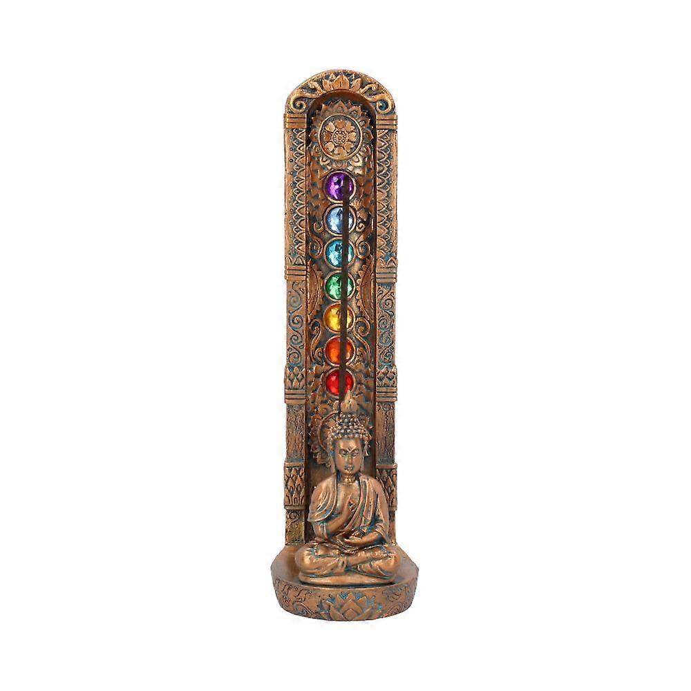 Bronzed Buddha Ascending Chakras Incense Burner 235cm