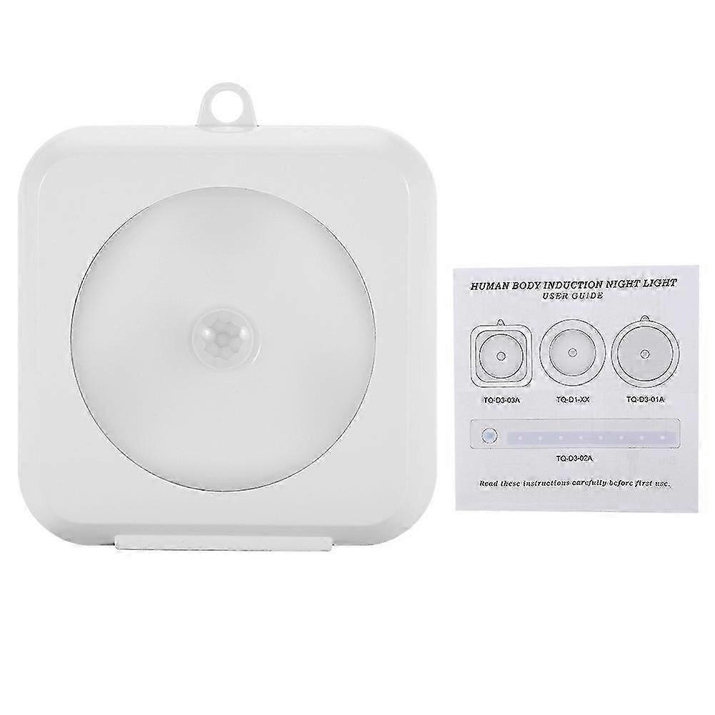 6LED Motion Sensor Night Light for Closet Corridor (White)