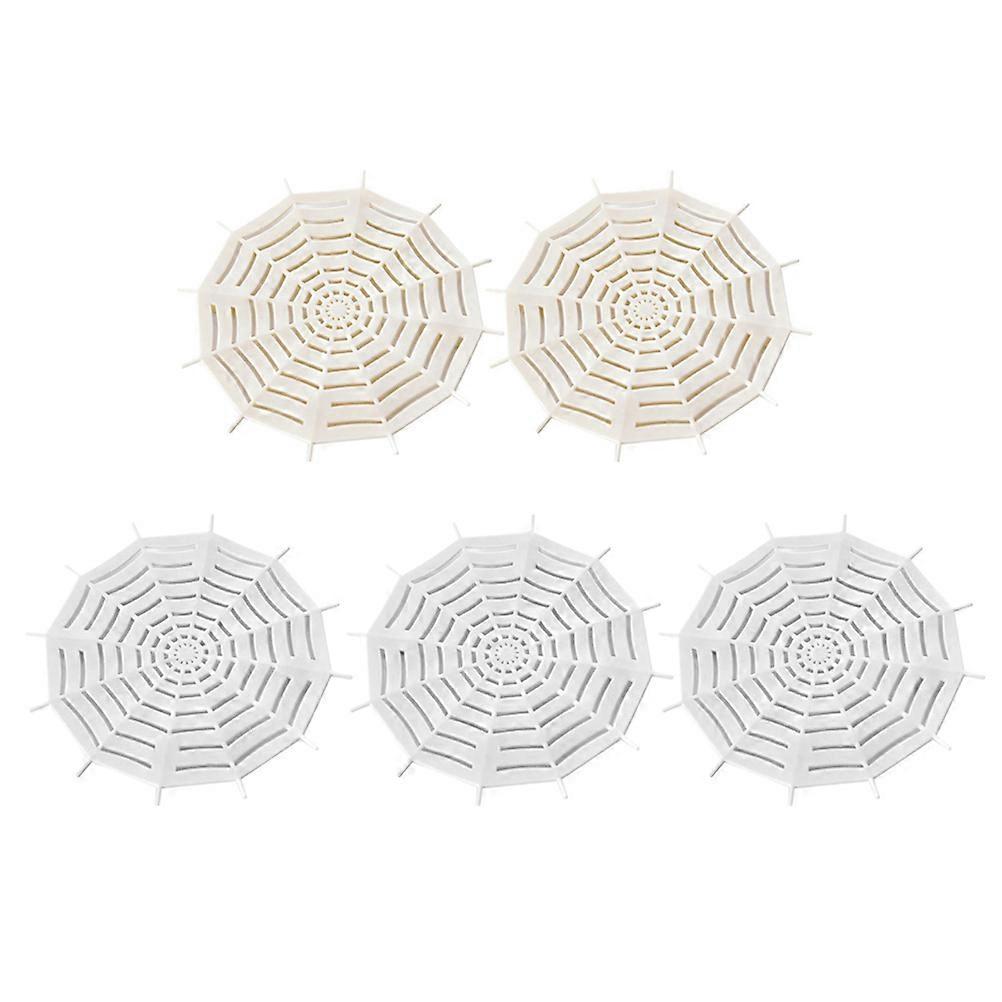 Floor Drain Cover Non-Blocking Drain Catcher Tpr 5Pcs Perfect For Renters In Kitchen And Bathroom