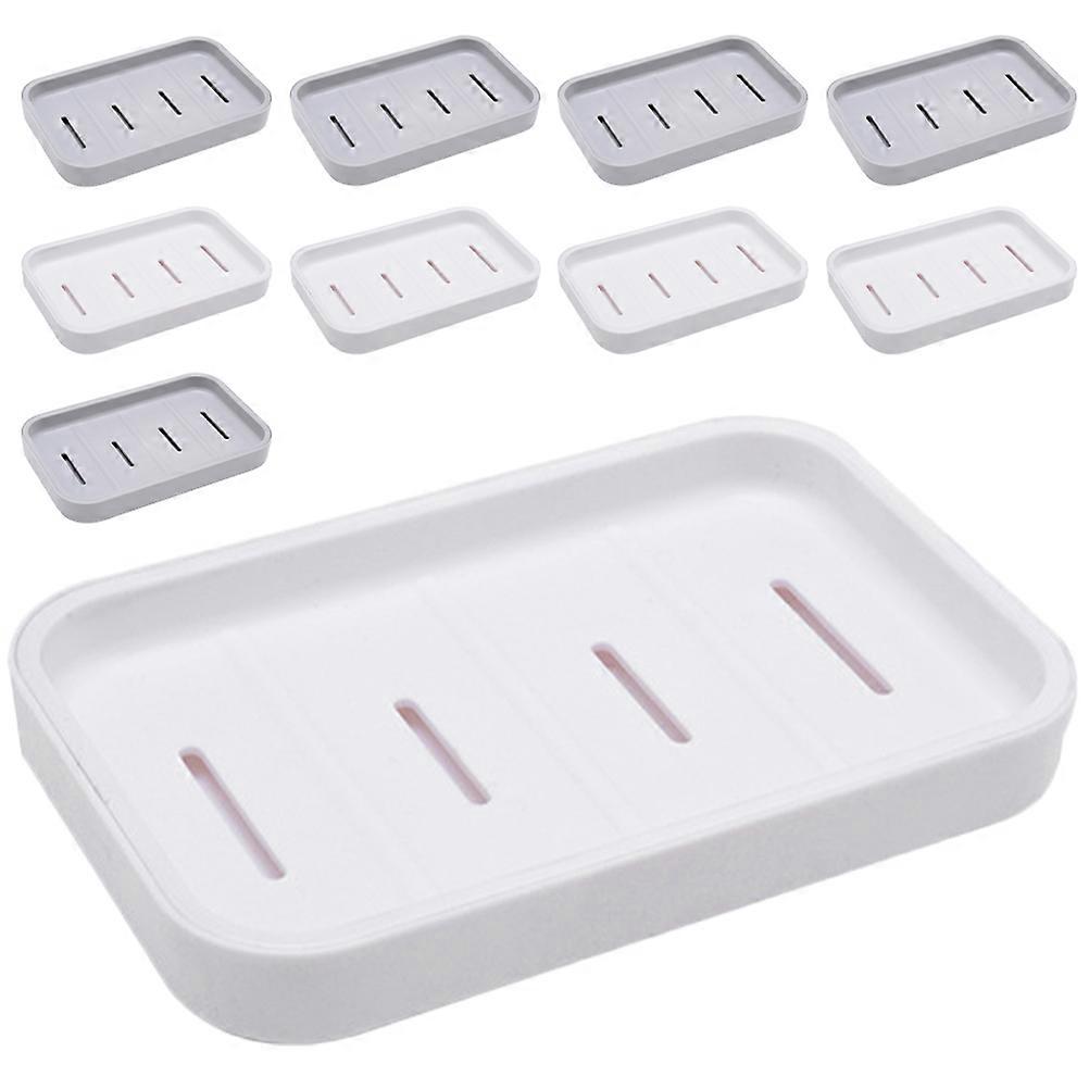 Soap Draining Container Double Layer Drain Soap Box 10Pcs
