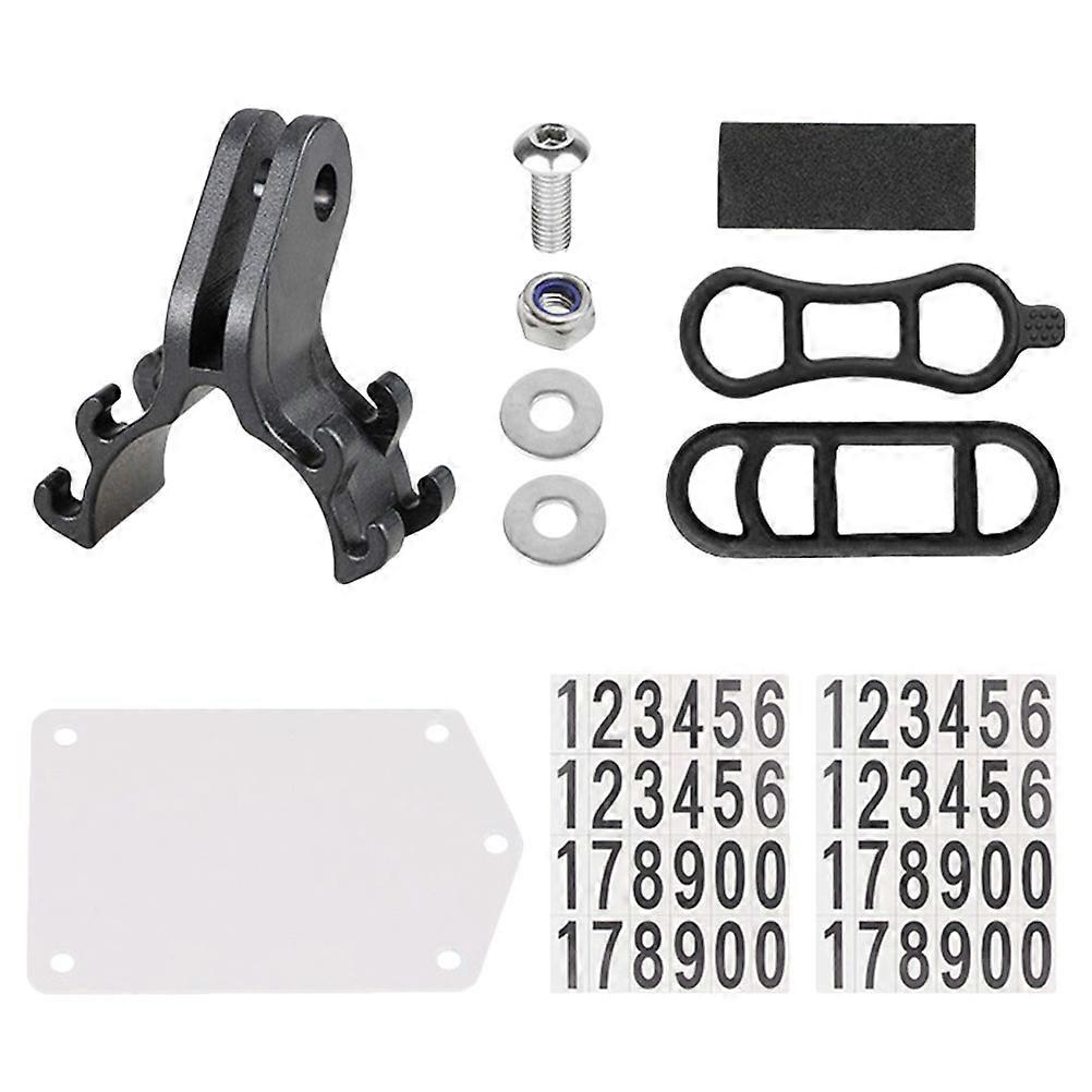 Bicycle Flashlight Clip Bike Flashlight Storage Rack Competition Use 4.2X3.1X1.8CM Black 1Set