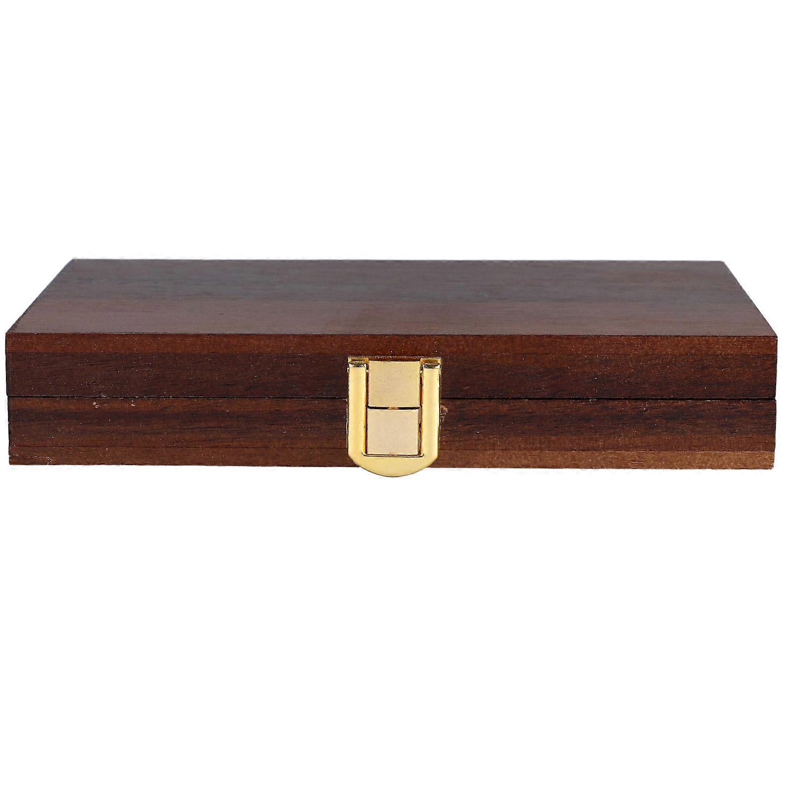 Convenient Pigment Grid Watercolor Palette Box Wood Plastic Material 16.10X10.00X2.80cm 1Set