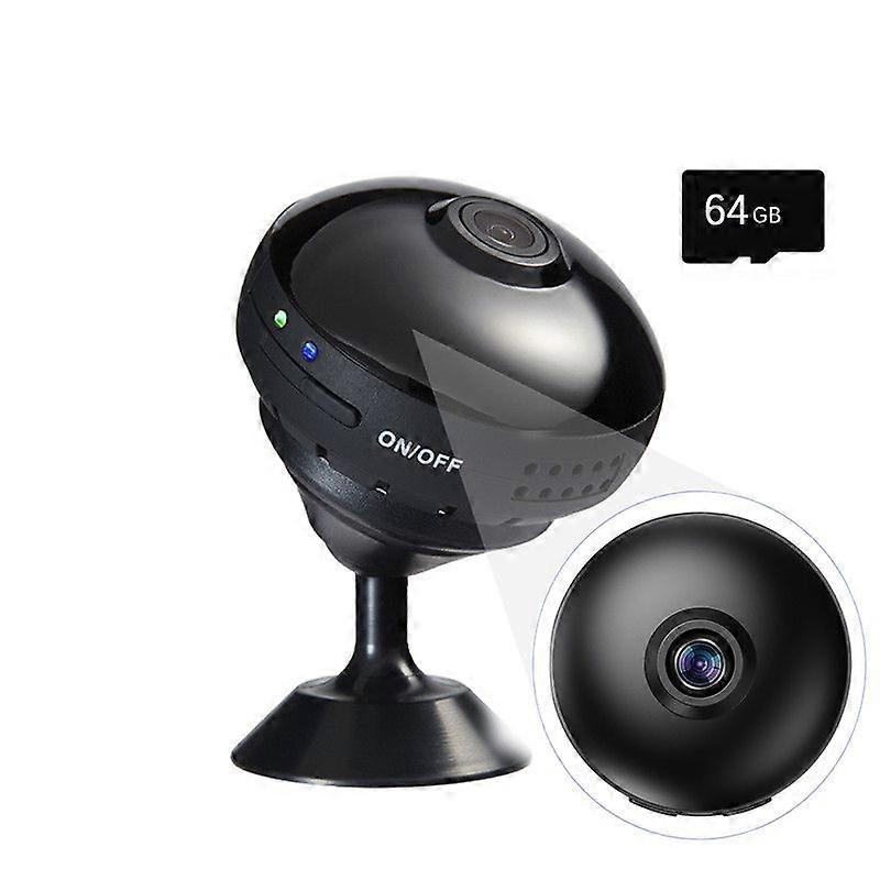 Panoramic Camera, with 64GB Memory Card, 170 Wide Angle, Compatible with Android/iPhone, Black