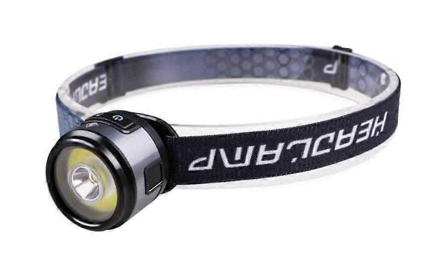 LED Head Torch Rechargeable with Clip for Caps, Head Torch LED Super Bright with Magnetic & Hook Camping Torch for Camping(Black)
