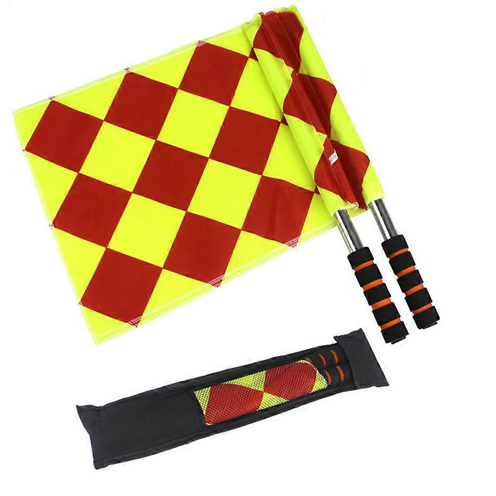 Flag Football Professional Referee Linesman Flags Assorted Color 46x35cm Referee Gear 2Set