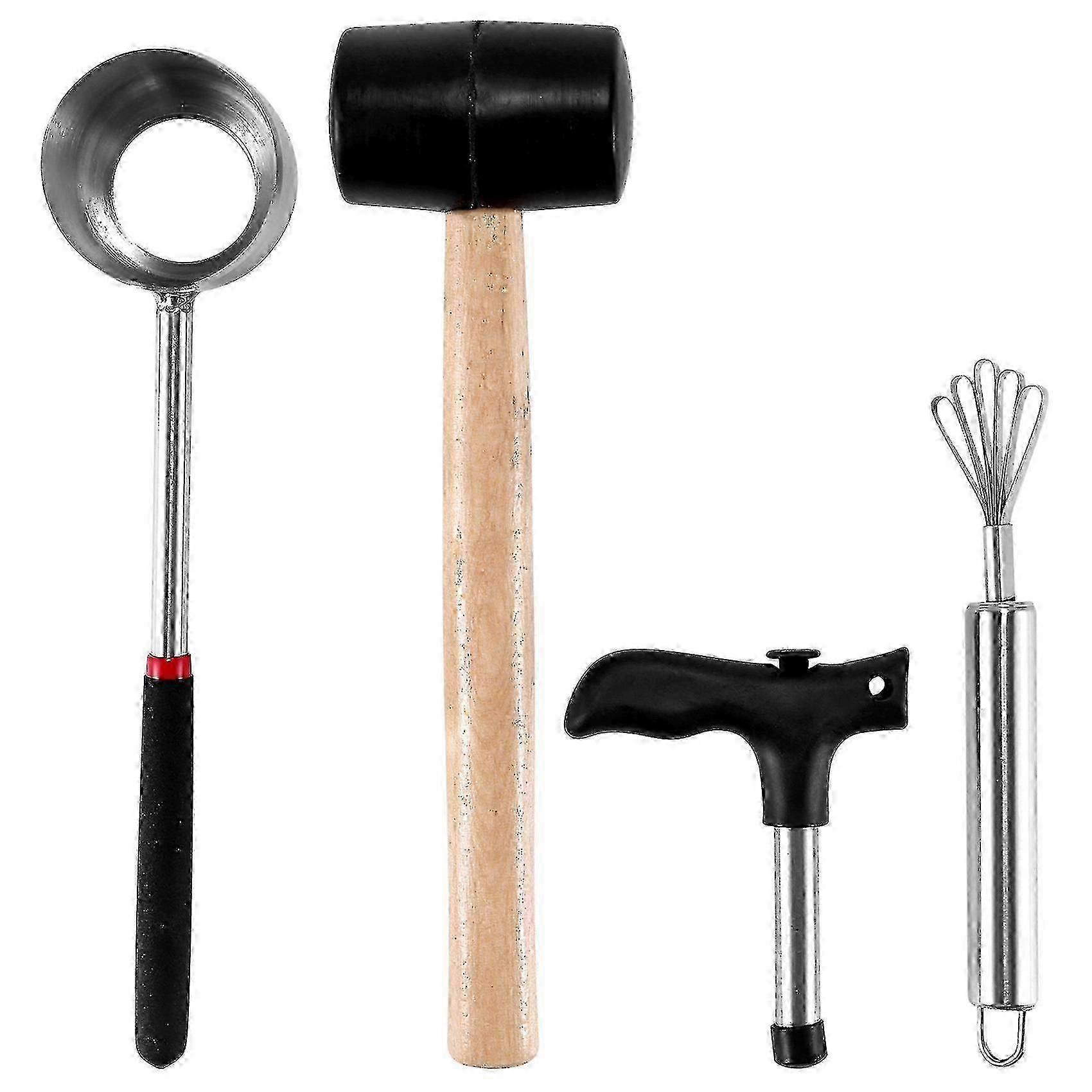 Kit d’ouvre-noix de coco - Outil Coco Jack en acier inoxydable pour une ouverture facile