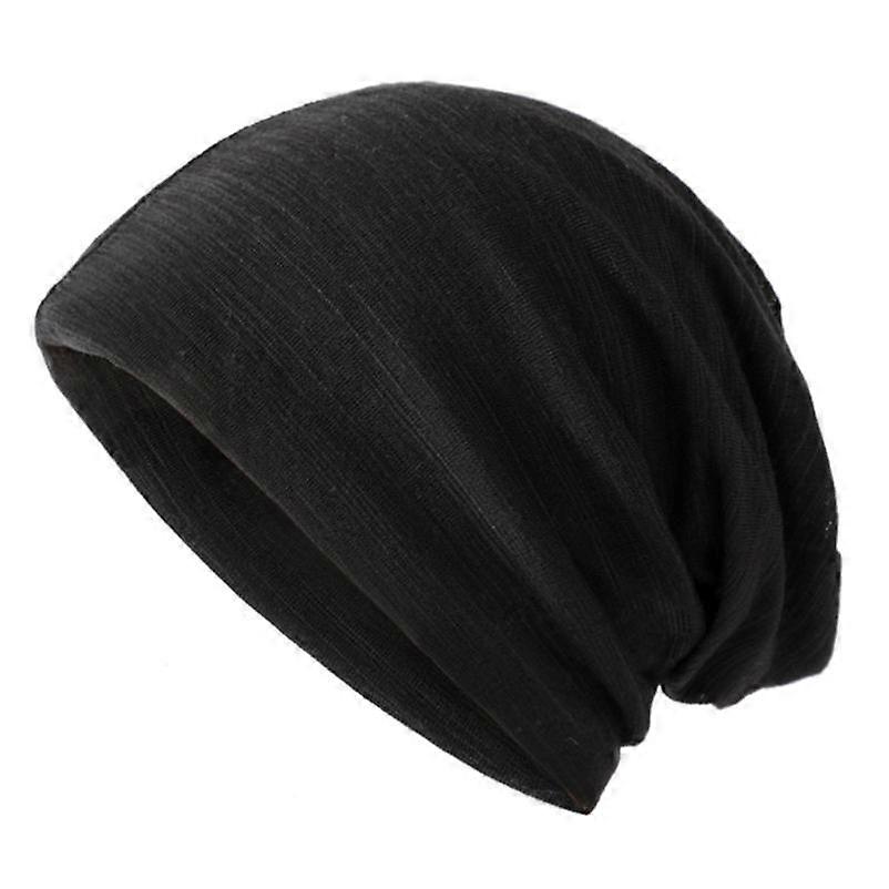 Autumn Slouchy Beanie Hat Skull Cap Headwear Skullies Unisex Cotton Blend Hip-Hop Soft Beanie Cap Striped For Men & Women