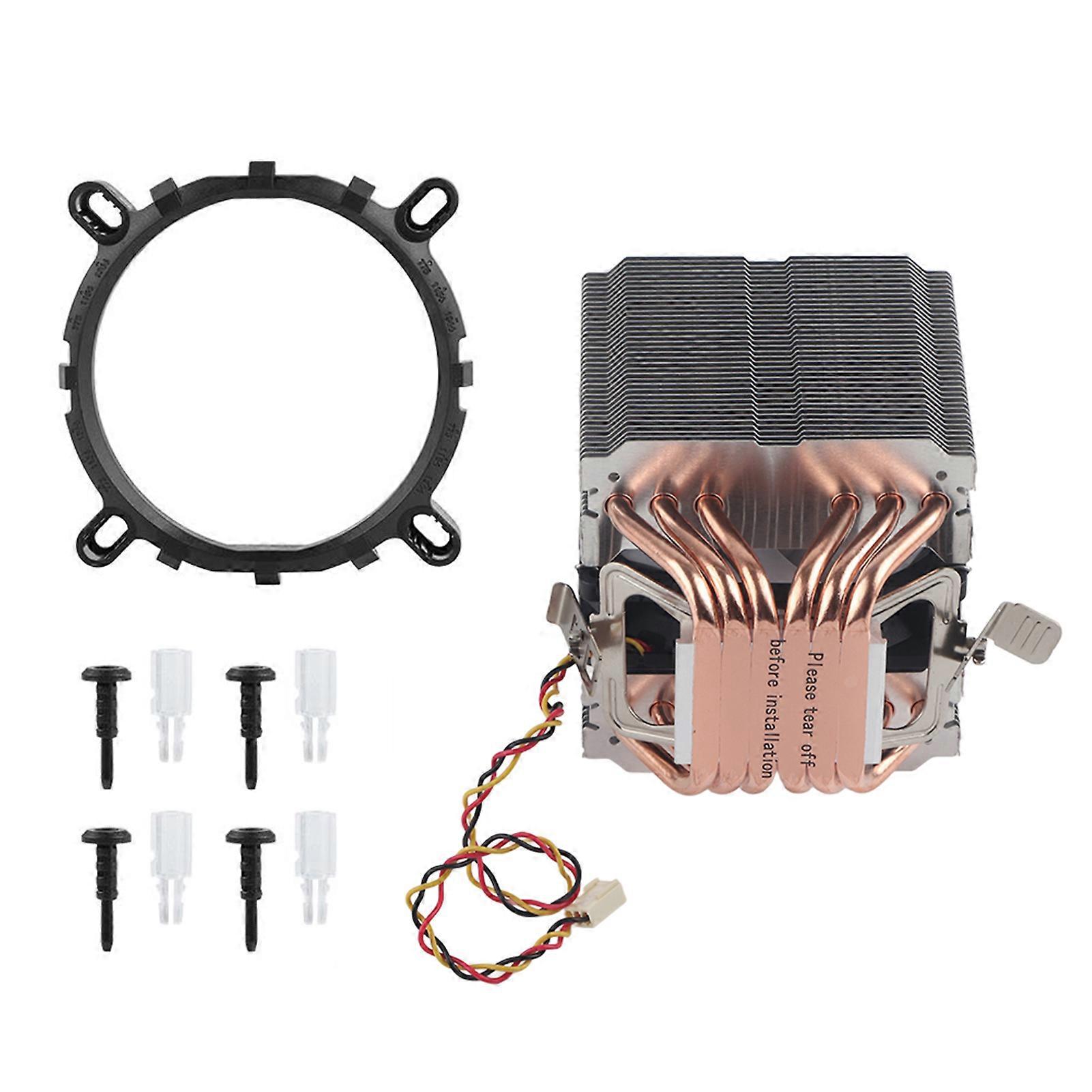 Ventilateurs de processeur d'ordinateur, dissipateur thermique à 6 caloducs pour Intel LGA 1156/1155/1150/775