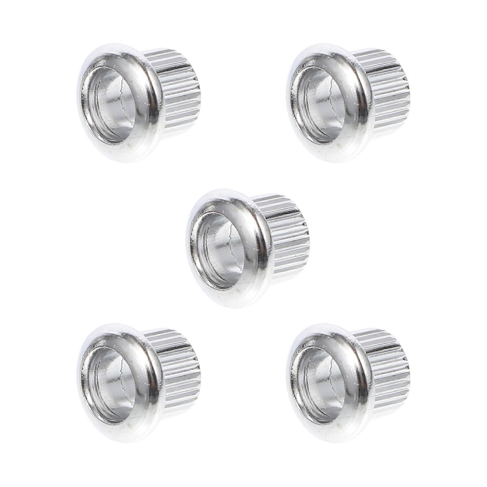 Guitar Tuner Machine Tuner Conversion Bushings Enhance Playability Silver 6Pcs