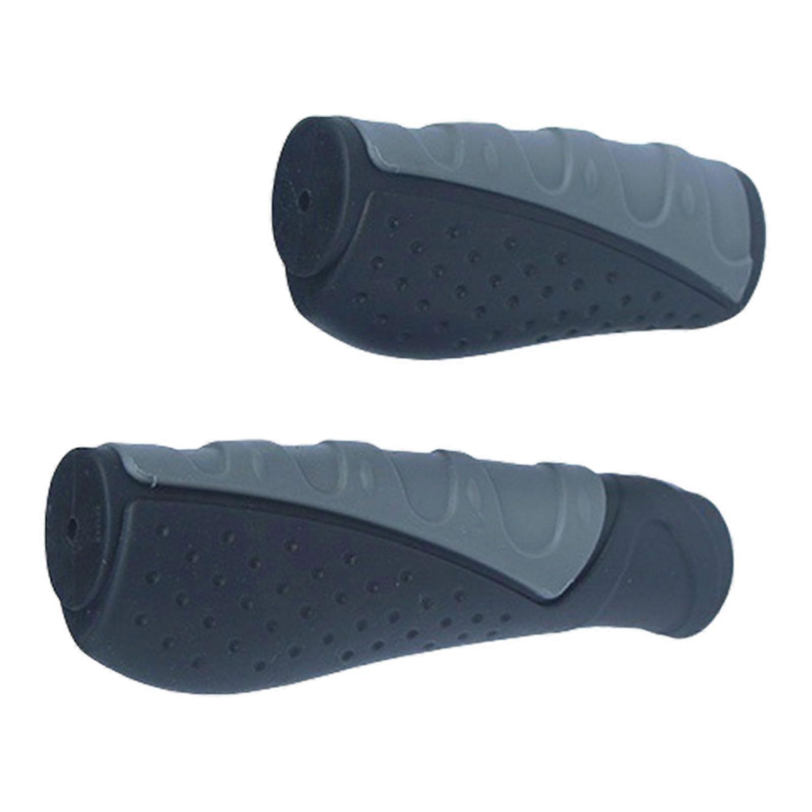 Long / short bicycle handlebar grips, comfortable bicycle grips, ergonomic, nonslip, replacement grips for long and durable lifespan.