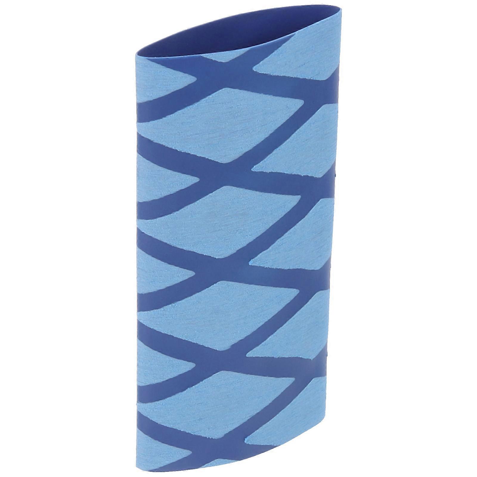 Sweat Absorption Non-Slip Racket Grip Sleeve for Table Tennis Sports Use Blue 10x5cm Replaceable 1Pack