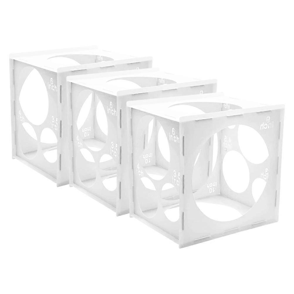 Plastic Measurement Tool Balloon Box For Parties Events Balloon Size 11-Hole Tester Case 3Pcs